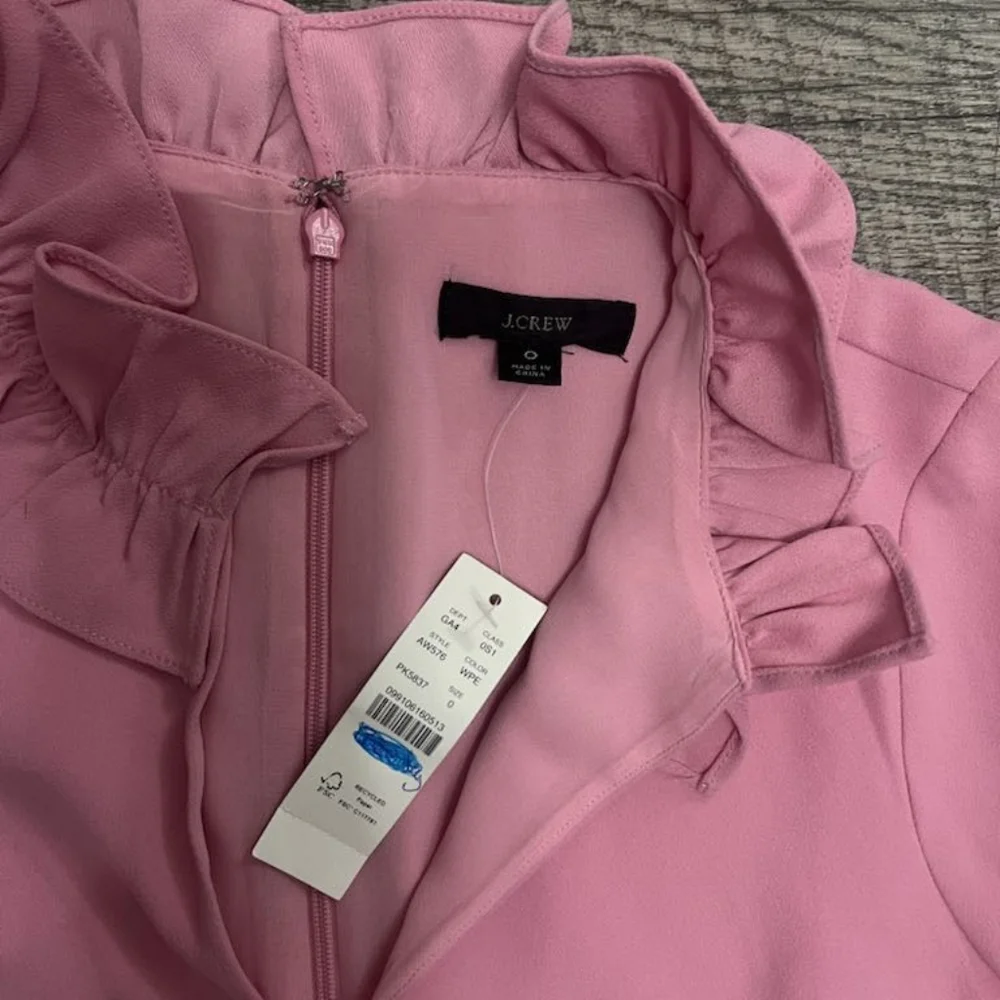 Pink Ruffled J Crew Dress - Picture 5 of 5
